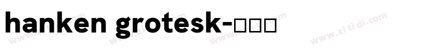 hanken grotesk字体转换